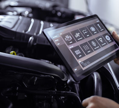 Diagnostic equipment connected to a vehicle